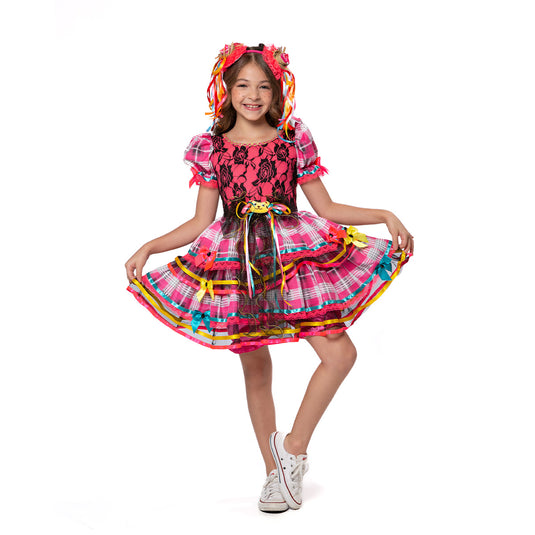 VESTIDO JUNINO CROISSANT - J2707