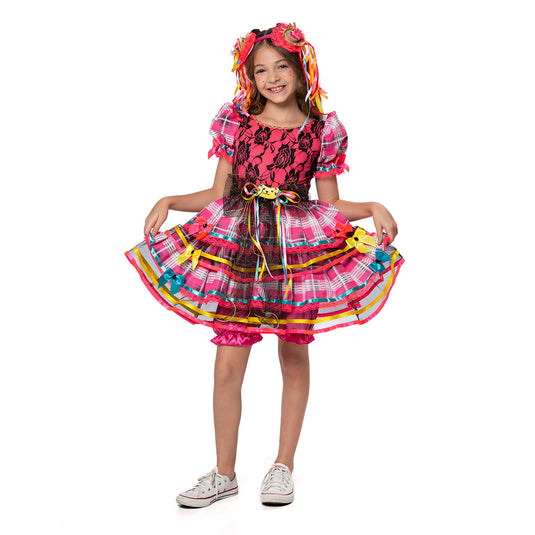 VESTIDO JUNINO CROISSANT - J2707