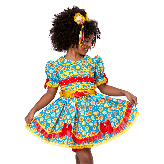 VESTIDO JUNINO JELLY INFANTIL - J1552
