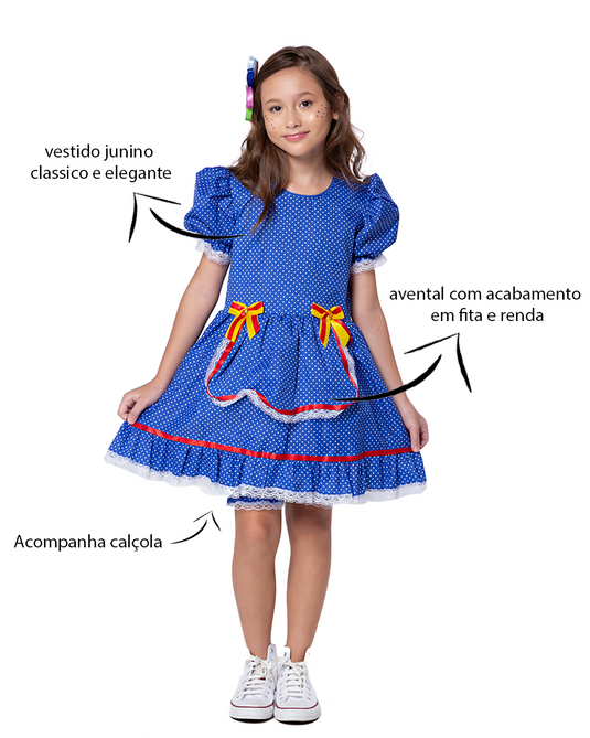 VESTIDO JUNINO LETÍCIA - J1793