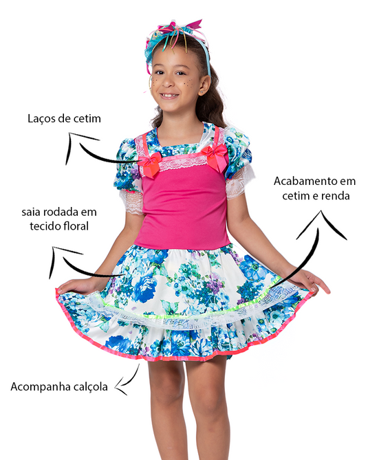 VESTIDO JUNINO MARIA ALINE - J1769
