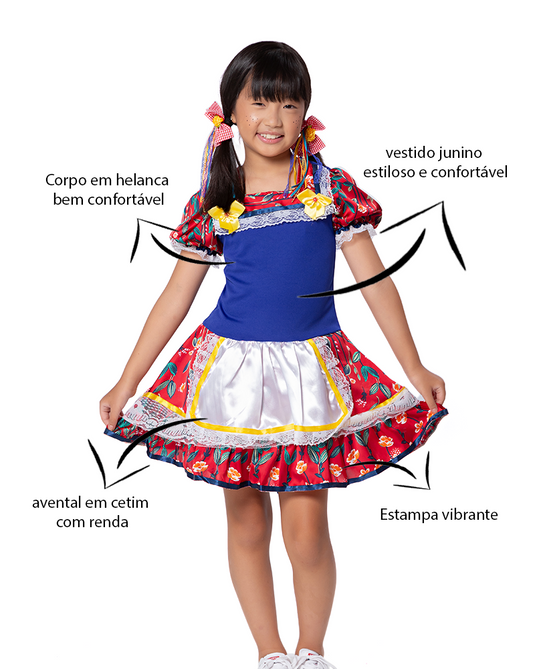 VESTIDO JUNINO MARIA ANITA - J1777