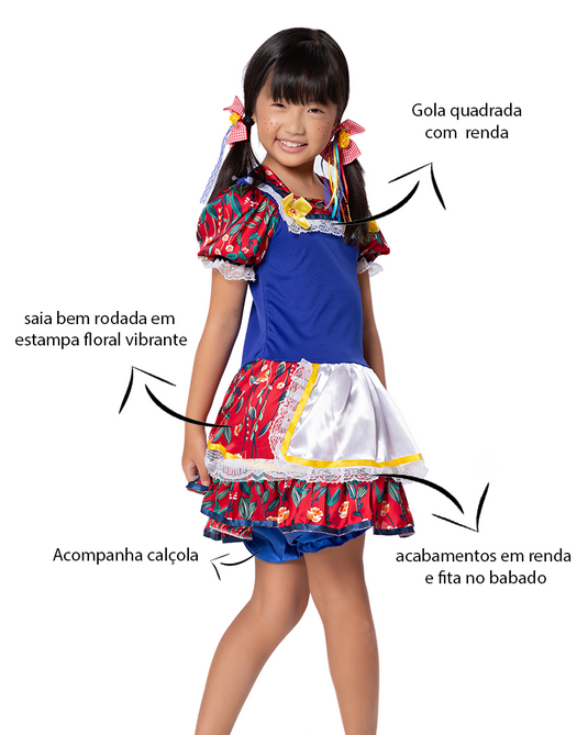 VESTIDO JUNINO MARIA ANITA - J1777