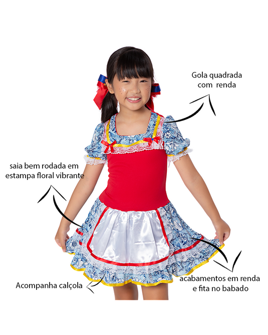 VESTIDO JUNINO MARIA ANITA - J1777