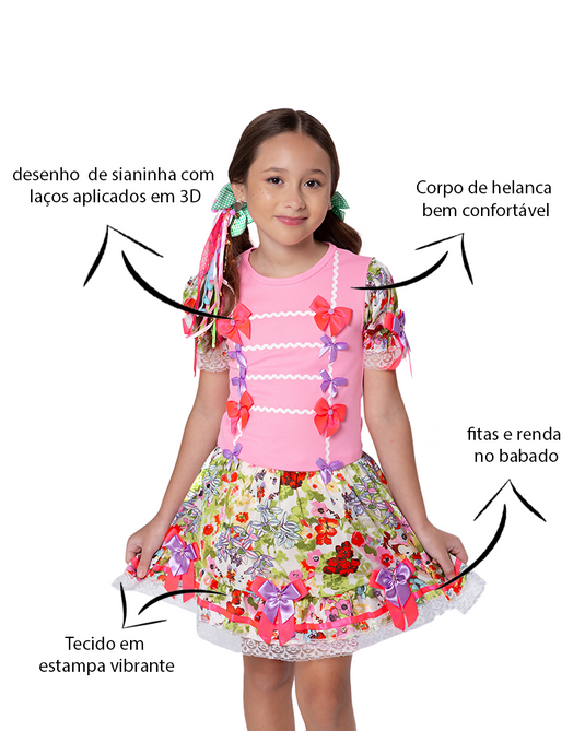 VESTIDO JUNINO MARIA ARLETE - J1765