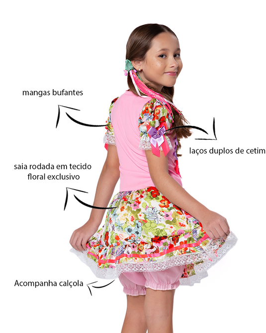 VESTIDO JUNINO MARIA ARLETE - J1765