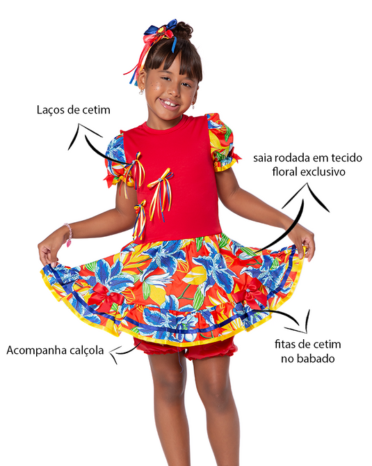 VESTIDO JUNINO MARIA LUZIA - J1792