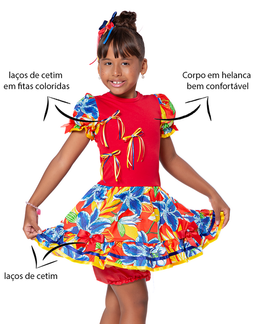 VESTIDO JUNINO MARIA LUZIA - J1792
