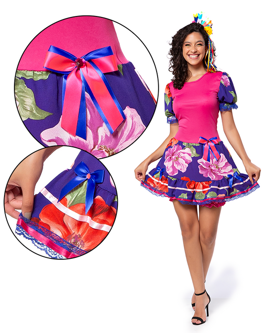 VESTIDO JUNINO MARIA MARTA ADULTO - J1902