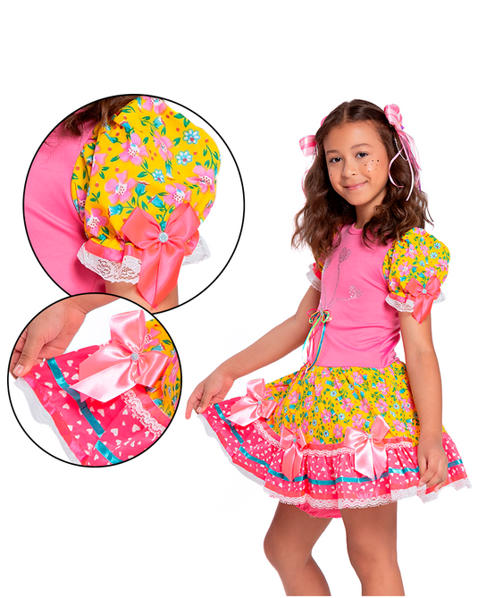 VESTIDO JUNINO NATACHA INFANTIL - J1766
