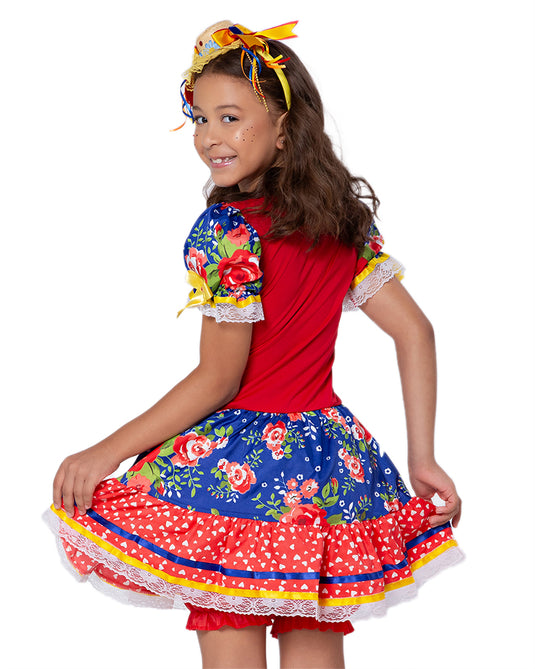 VESTIDO JUNINO NATACHA INFANTIL - J1766