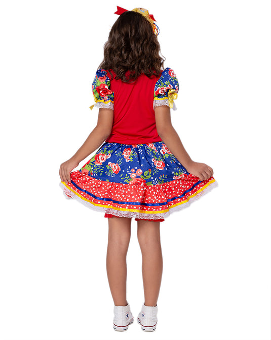 VESTIDO JUNINO NATACHA INFANTIL - J1766