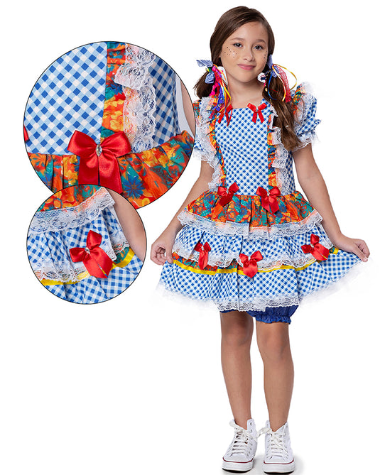 VESTIDO JUNINO SABRINA INFANTIL - J1770