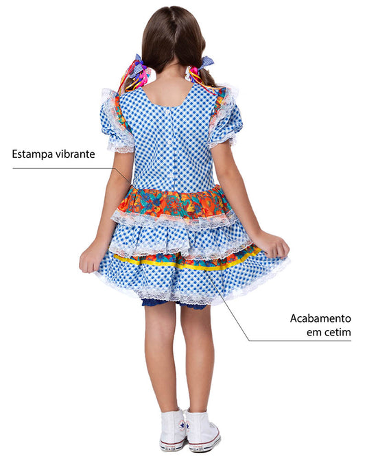 VESTIDO JUNINO SABRINA INFANTIL - J1770