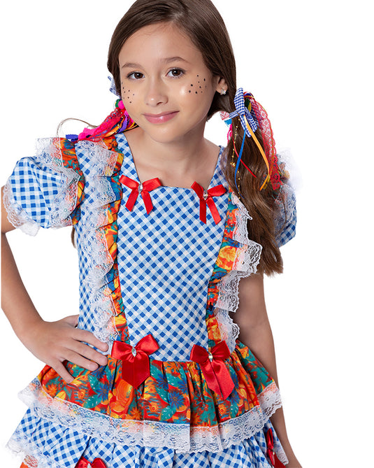 VESTIDO JUNINO SABRINA INFANTIL - J1770