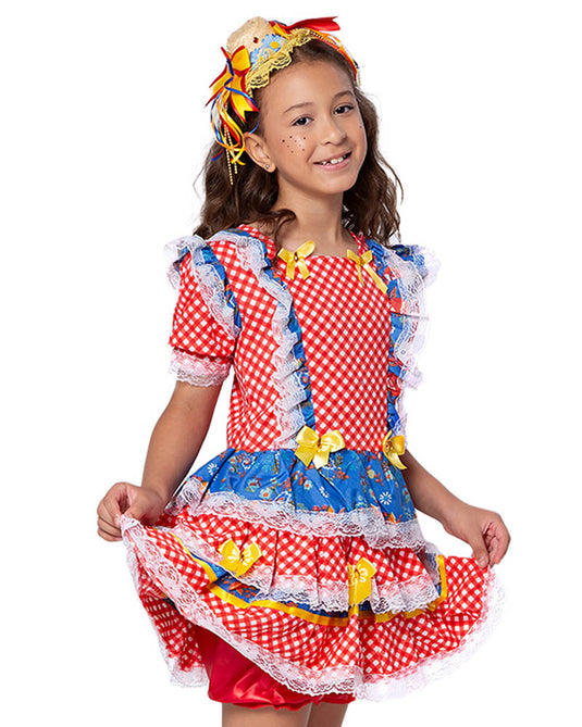 VESTIDO JUNINO SABRINA INFANTIL - J1770