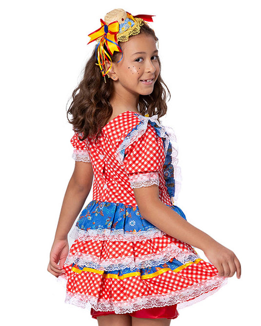 VESTIDO JUNINO SABRINA INFANTIL - J1770