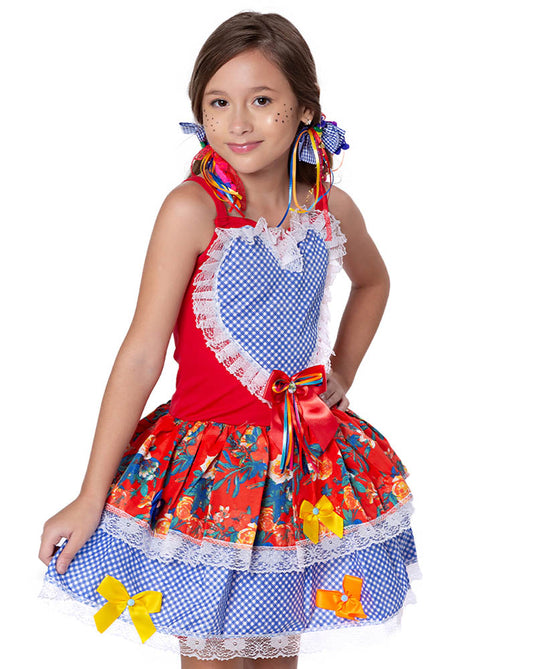 VESTIDO JUNINO SAFIRA - J1788
