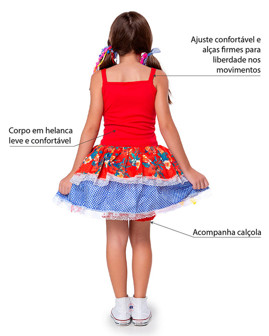 VESTIDO JUNINO SAFIRA - J1788