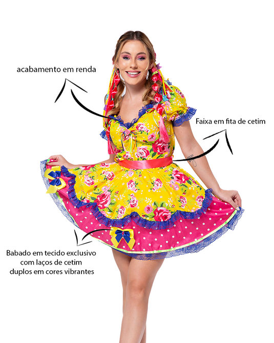 VESTIDO JUNINO VERONY ADULTO - J99004