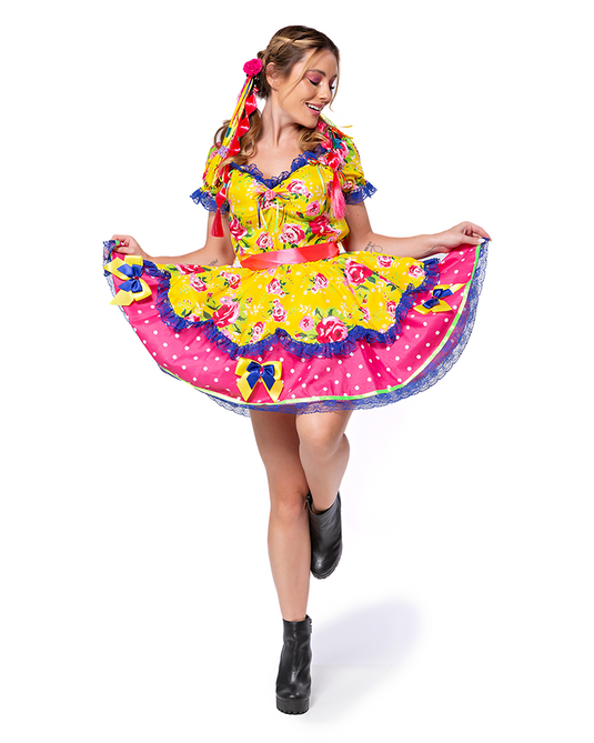 VESTIDO JUNINO VERONY ADULTO - J99004