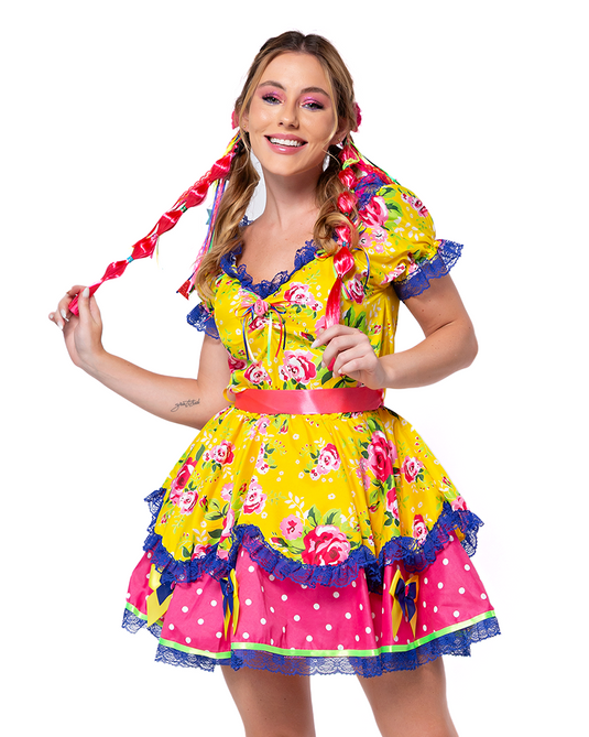 VESTIDO JUNINO VERONY ADULTO - J99004