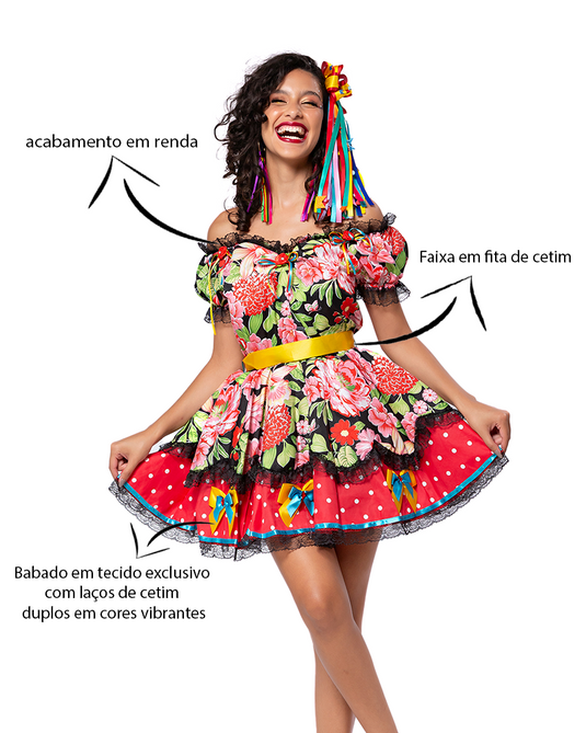 VESTIDO JUNINO VERONY ADULTO - J99004