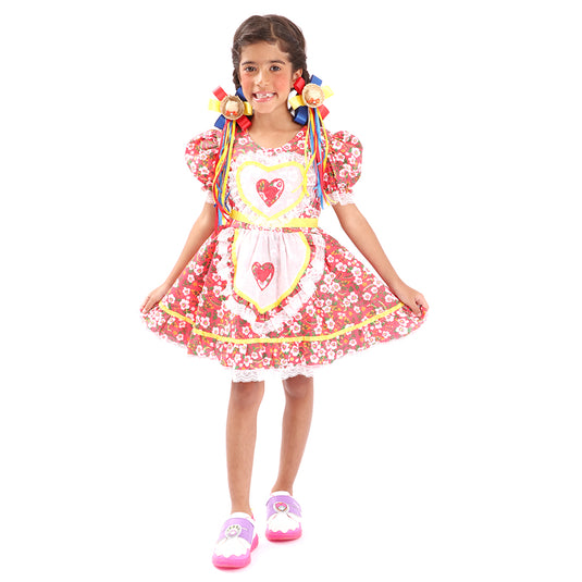VESTIDO JUNINO BRIANA- INFANTIL