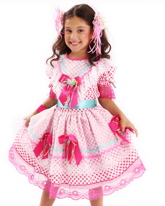 VESTIDO JUNINO BANANINHA BEBÊ - J51548