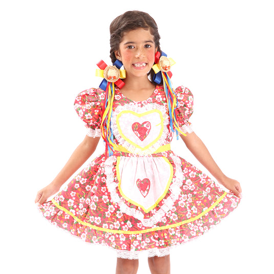 VESTIDO JUNINO BRIANA- INFANTIL