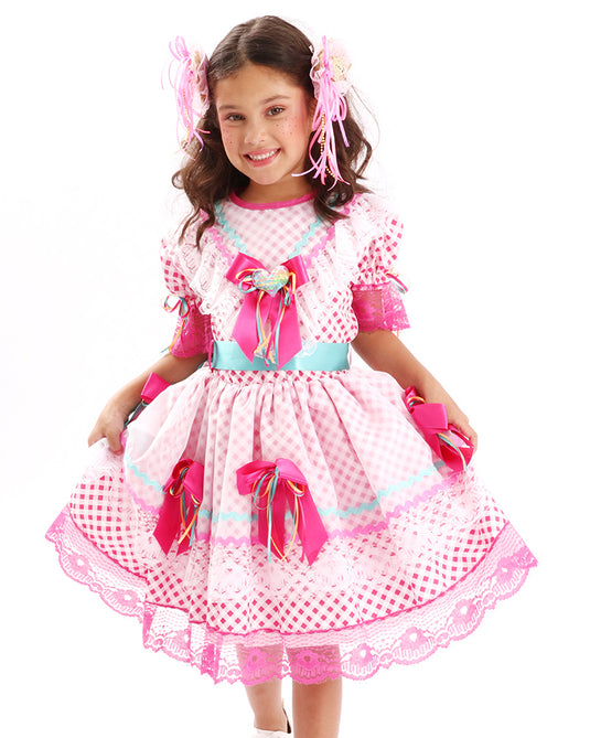 VESTIDO JUNINO BANANINHA BEBÊ - J51548