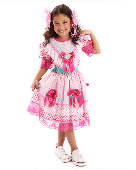 VESTIDO JUNINO BANANINHA BEBÊ - J51548