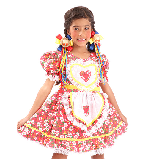 VESTIDO JUNINO BRIANA- INFANTIL