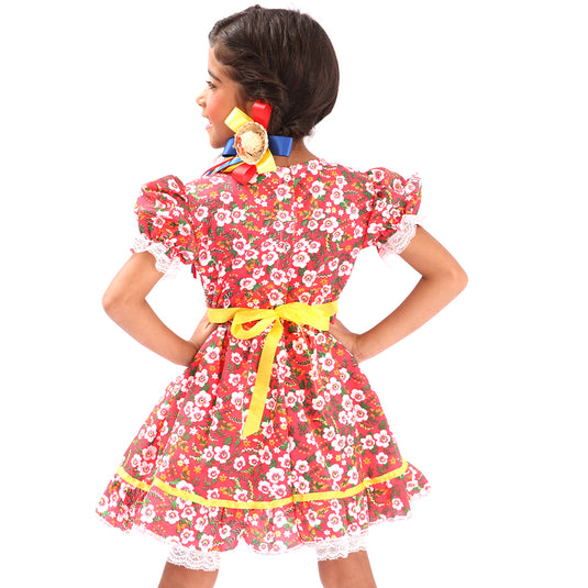 VESTIDO JUNINO BRIANA- INFANTIL