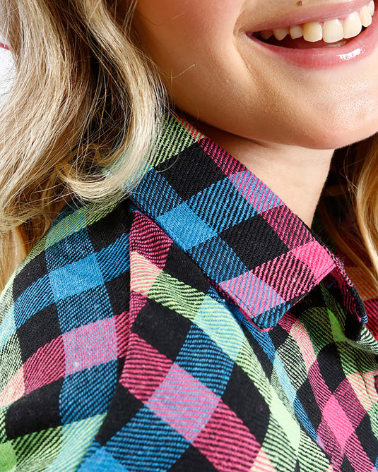 CAMISA JUNINA DE AMARRAR ADULTO JILLY - J2699