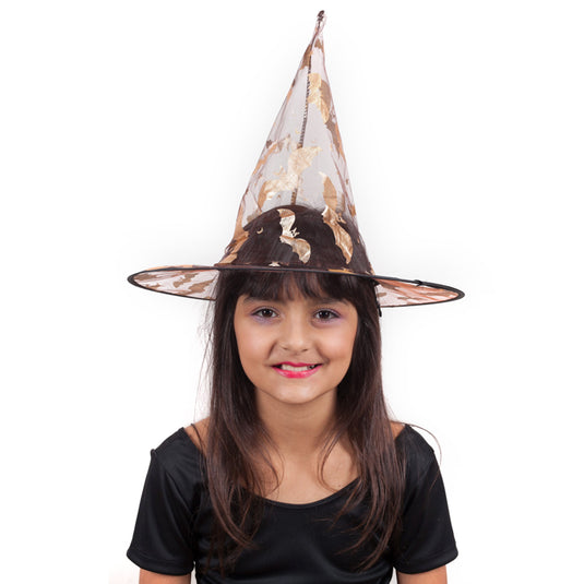 CHAPEU BRUXA TRANSP ESTAMPADO PC/12 UNID