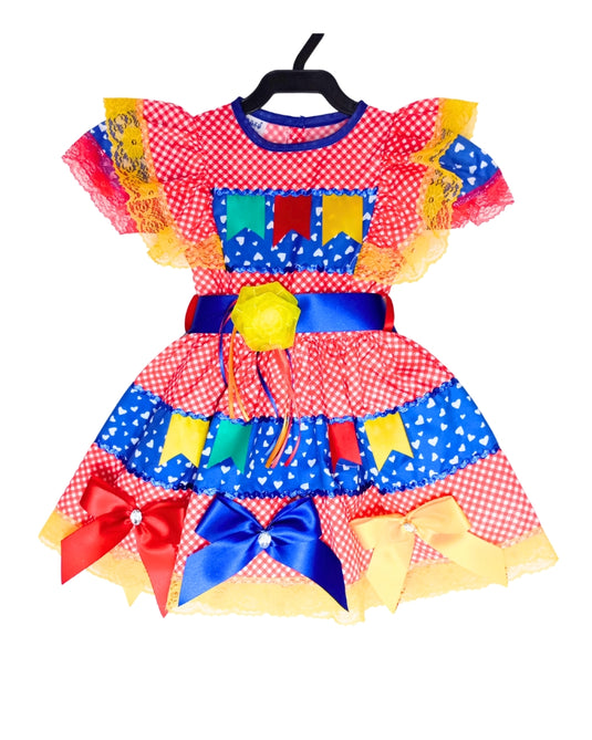 VESTIDO JUNINO COQUINHO- INFANTIL