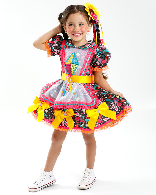 VESTIDO JUNINO DONUT- INFANTIL