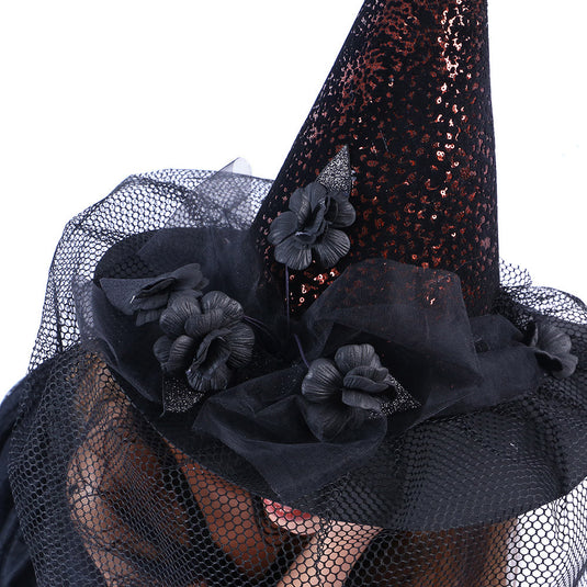 CHAPEU DE BRUXA LUXO UNID