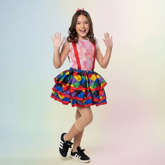 SAIA COM SUSPENSÓRIO INFANTIL - C0284