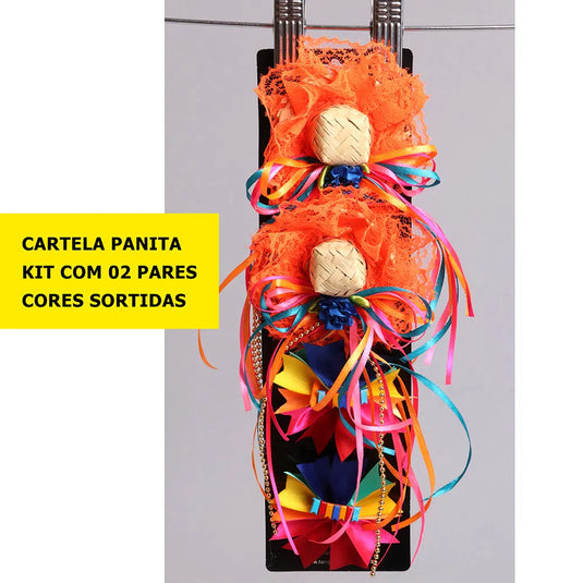 TIC-TAC PANITA - KIT COM 2 PARES - CORES SORTIDAS