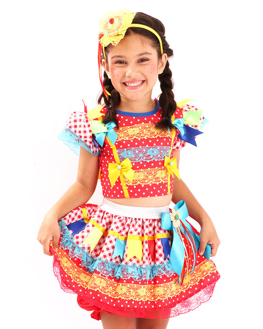 VESTIDO JUNINO RAFAELA-INFATIL