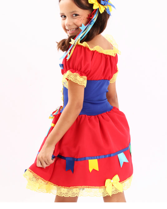 VESTIDO JUNINO RAIKA- INFANTIL