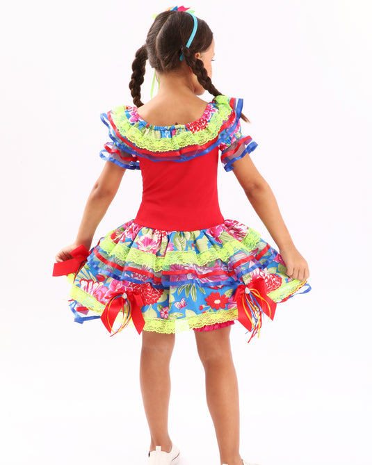 VESTIDO JUNINO RANYA INFANTIL - J2048