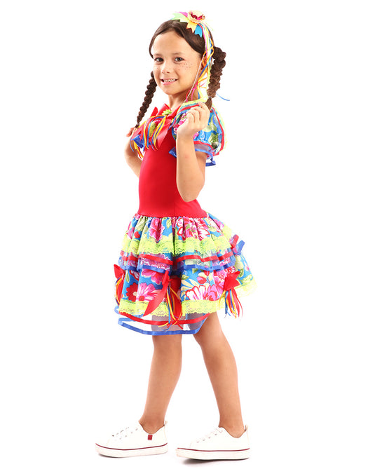 VESTIDO JUNINO RANYA INFANTIL - J2048