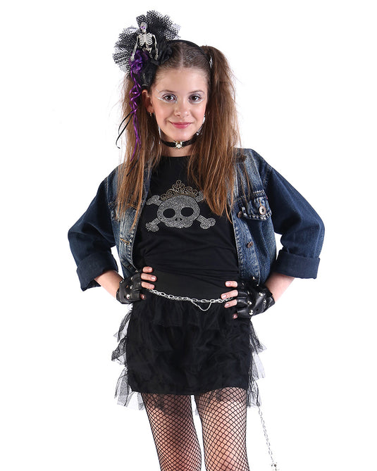 SAIA DE BABADO DE TULE INFANTIL