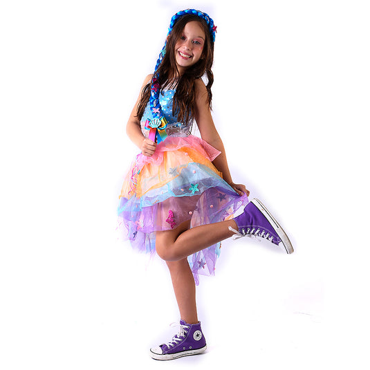 TIARA TRANÇA SEREIA-AZUL