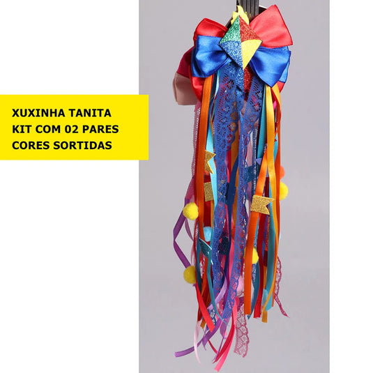 XUXINHA JUNINA TANITA - KIT COM 2 PARES - CORES SORTIDAS - J021