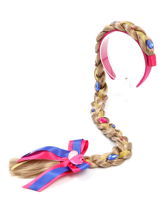TIARA TRANÇA PRINCESA AZUL ROYAL/CASTANHA