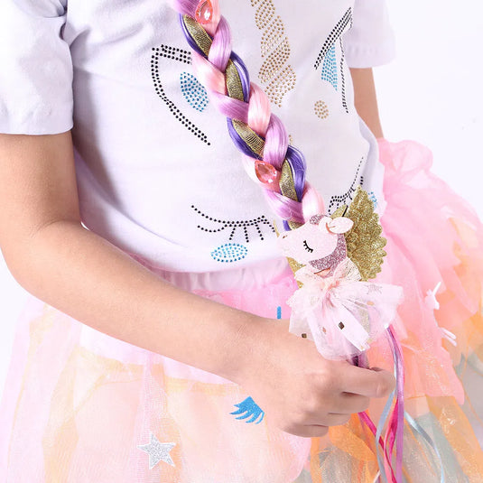 TIARA TRANÇA UNICORNIO-ROXA